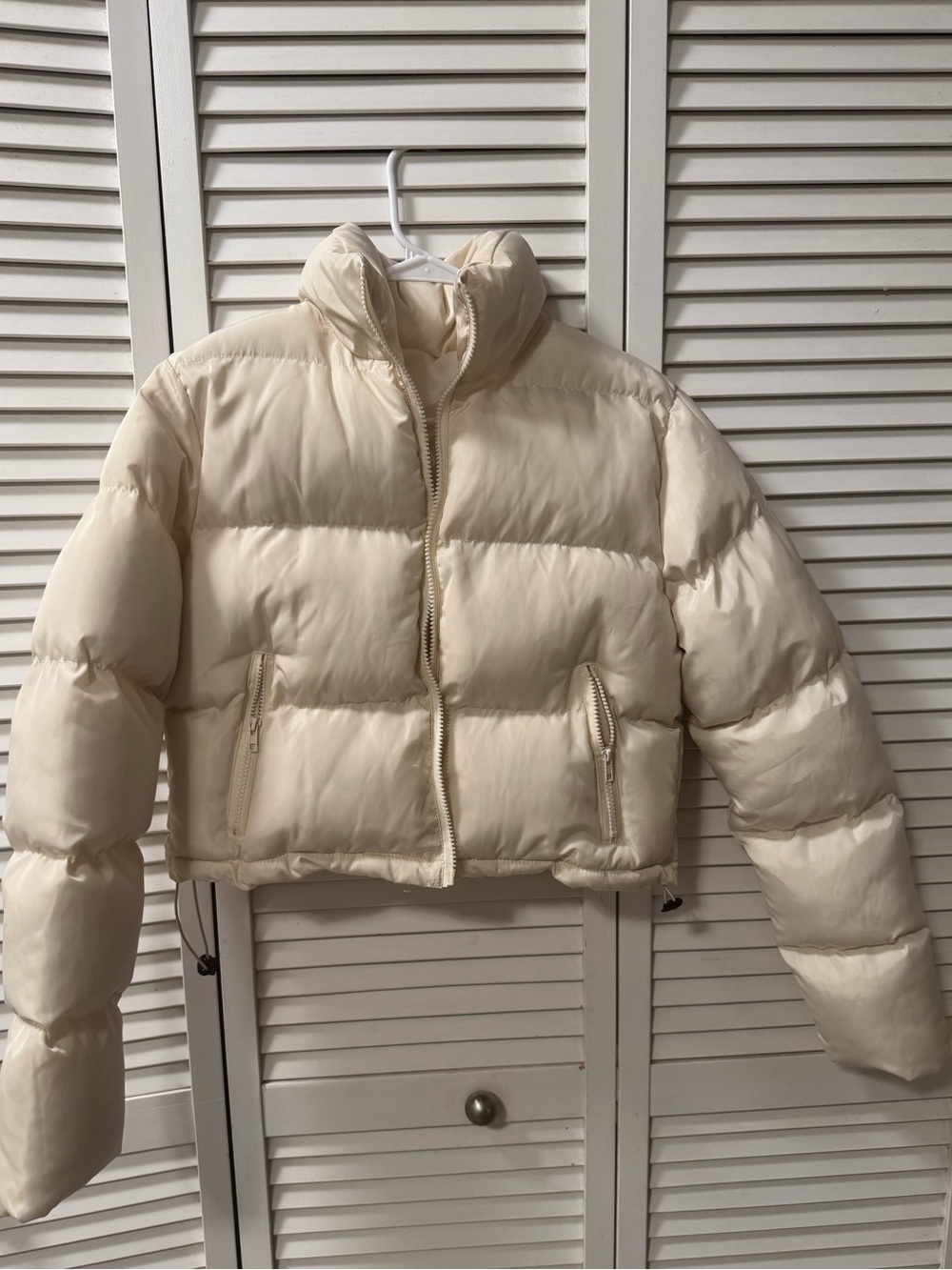 Cream Puffer Jacket -